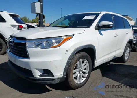 2016 Toyota Highlander Le V6 from USA, damaged, VIN 5TDZKRFH4GS170369